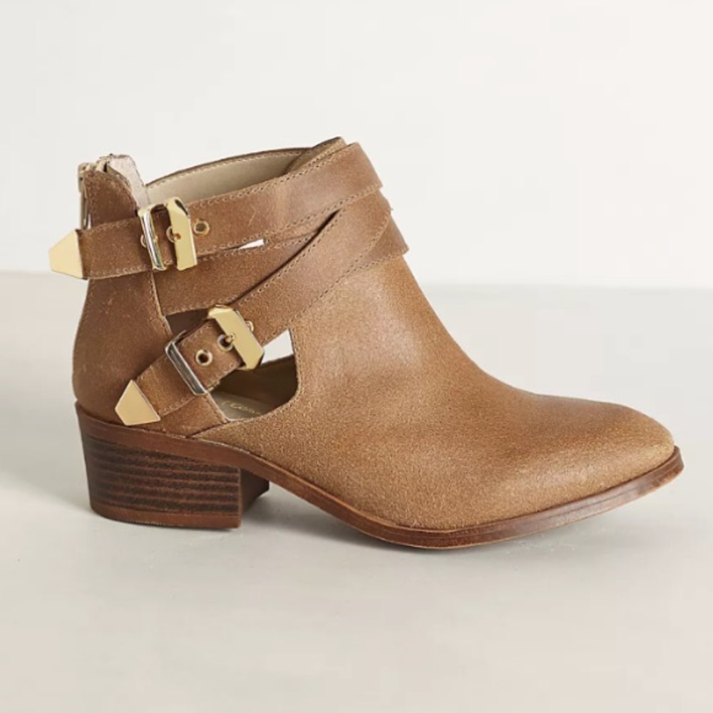 Seychelles Anthropologie Cross Buckle Boot Size 8